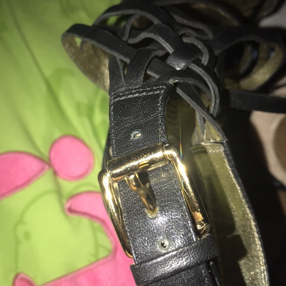 Juicy couture black strapped wedge - Picture 4 of 4